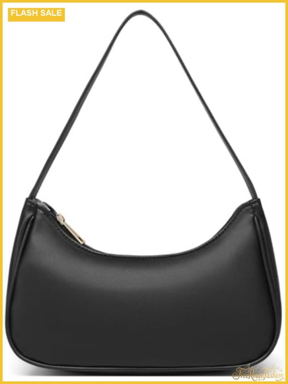 Vegan Leather Hobo Shoulder Bag Zipper Tote Purse